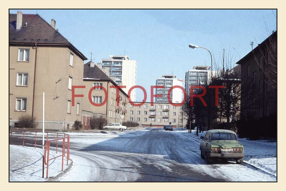 043--Štětí  1985 - Křižovatka - ulice U Stadionu