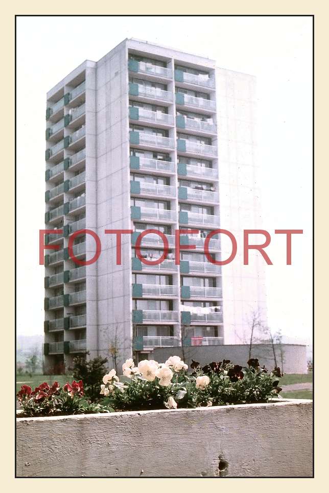 056--Štětí  1976 - Pohled na věžové domy
