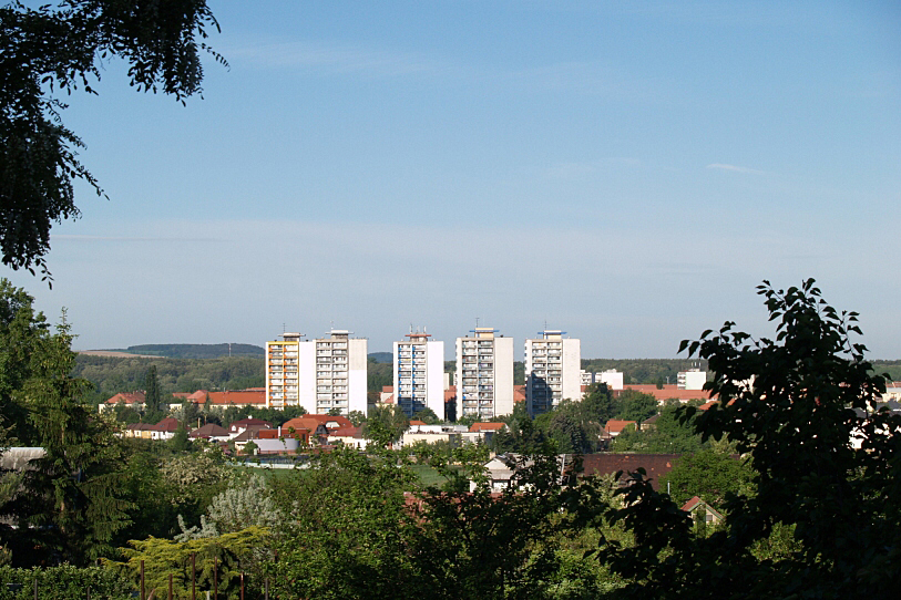 Pohled na město Štětí od nádraží